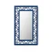 Callista Marine Blue Rectangular Mirror Large