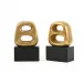Delphi Bookends (Pair) Gold Leaf