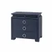 Elina 3-Drawer Side Table Storm Blue