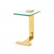 Elle Side Table Brushed Brass