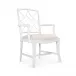 Evelyn Armchair Distressed Eggshell White