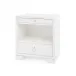 Frances 2-Drawer Side Table Chiffon White