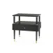 Gabriel 1-Drawer Side Table Espresso