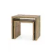 Hollis Nesting Tables Set Of 2, Antique Brass