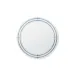 Jude Clear and Gray Round Mirror