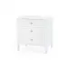 Kingston 3-Drawer End Table, Soft White