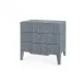 Madeline 3-Drawer Side Table Colonial Blue Shimmer
