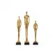 Miles Statues - Set of 3 Statues Gold Leaf