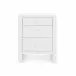Morgan 3-Drawer Side Table Chiffon White