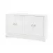 Meredith 4-Door Cabinet Chiffon White