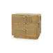 Mark 3-Drawer Side Table, Antique Brass