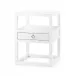 Newport 1-Drawer Side Table White Pearl