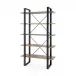 Odeon Etagere Antique Brass and Dark Bronze
