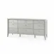 Paola Extra Large 9-Drawer Soft Gray