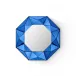 Phoenix Sapphire Blue Octagonal Mirror