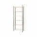 Pierce Etagere Bronze and Polished Brass
