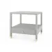Pascal 1-Drawer Side Table Slate Blue Shimmer