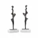 Spiral Large Statue Set of 2 Bronze
