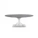 Stockholm Small Oval Table Base Nickel
