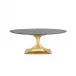 Stockholm Small Oval Table Base Brass