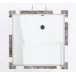 Thalia Mirror Polished Brass and Amethyst