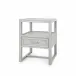 Vivian 1-Drawer Side Table Soft Gray