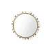 Zoe Antique Brass Round Mirror