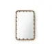 Zoe Antique Brass Rectangular Mirror Large