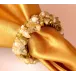 Jewelled Napkin Ring - Gold Diva, set / 4 pcs