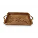 Handwoven Rectangular Decorative Tray with Handles