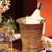 Wine & Champagne Holder with Galvanized Bucket 11.5 in L x 6.75 in W 10 in H