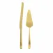 Oslo Matte Gold 2-Pc Cake Service