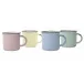 Tinware Mug Set Spring (Includes Pink, Cashmere Blue, Pea Green, Yellow)