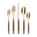 Conty Wood 24K Gold Flatware