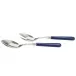 Helios Navy Blue Salad Serving Set