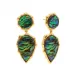 Aurora Abalone Double Drop Post Earrings