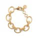 Cleopatra Regal Gold Link Bracelet 7"+1.5"