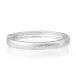 Cleopatra Silver Oval Hinged Bangle