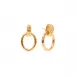 Cleopatra Regal Gold Link Earrings