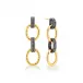 Cleopatra Regal Gold/Midnight Double Link Earrings