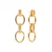 Cleopatra Regal Gold Double Link Earrings