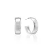Cleopatra Silver Classic Hoop Earrings Small