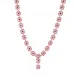 Dianthus Covertible Necklace 16" + 2" = Pink