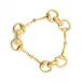 Equestrian Snaffle Bit Gold Bracelet 8"