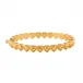 Love Gold Hinged Bangle