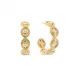 Monique Clear Cubic Zirconia Hoop Earrings
