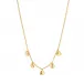 Love Heart Gold Multi-Station Necklace 16"+2"