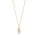 Lily Clear Quartz Charm Necklace 16"+2"