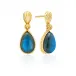 Monique Gem Blue Labradorite Post Earrings