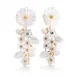 Mermaid Garden Mother of Pearl/Multi-Colored Jade Convertible Statement Earrings